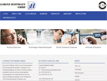 Tablet Screenshot of hoffmanngmbh.com